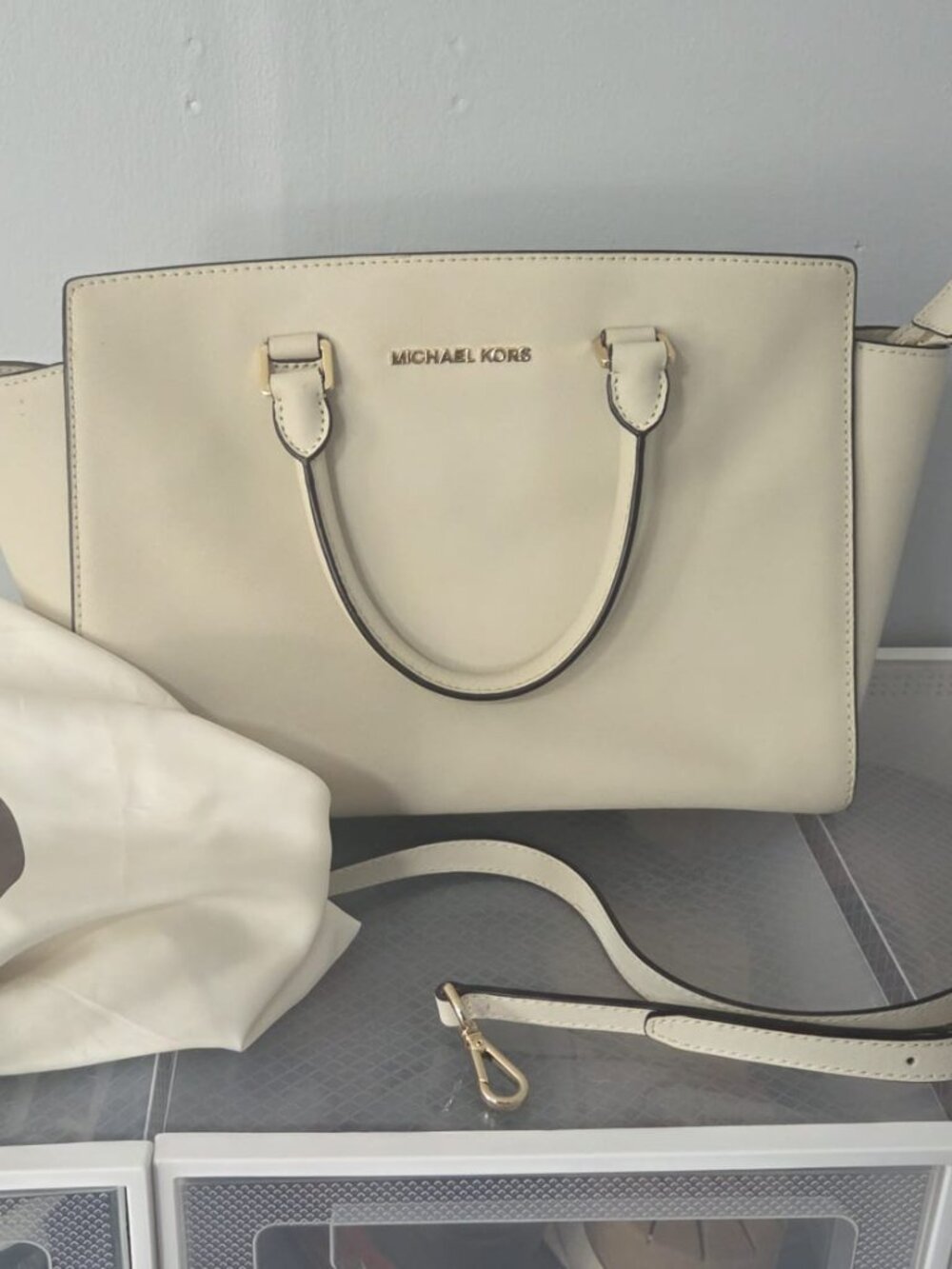 Michael Kors Selma Saffiano Leather Satchel